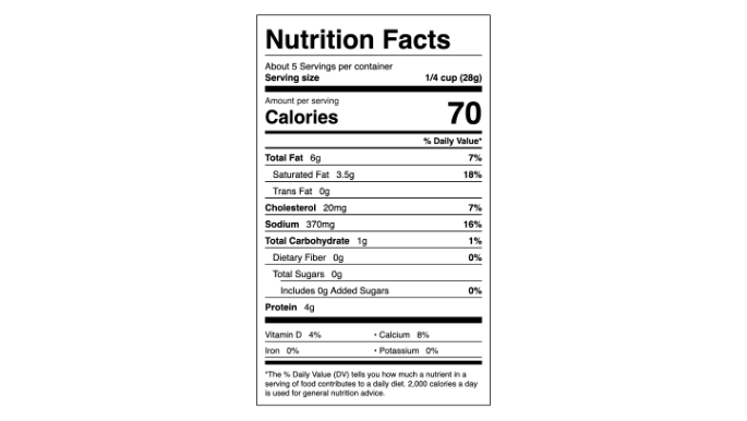 crumbled-tajin-feta-cheese-nutritional-label