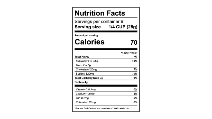 garlic-herb-feta-cheese-nutritional-label